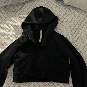 Lululemon Black Scuba Oversized Hoodie Half Zip
